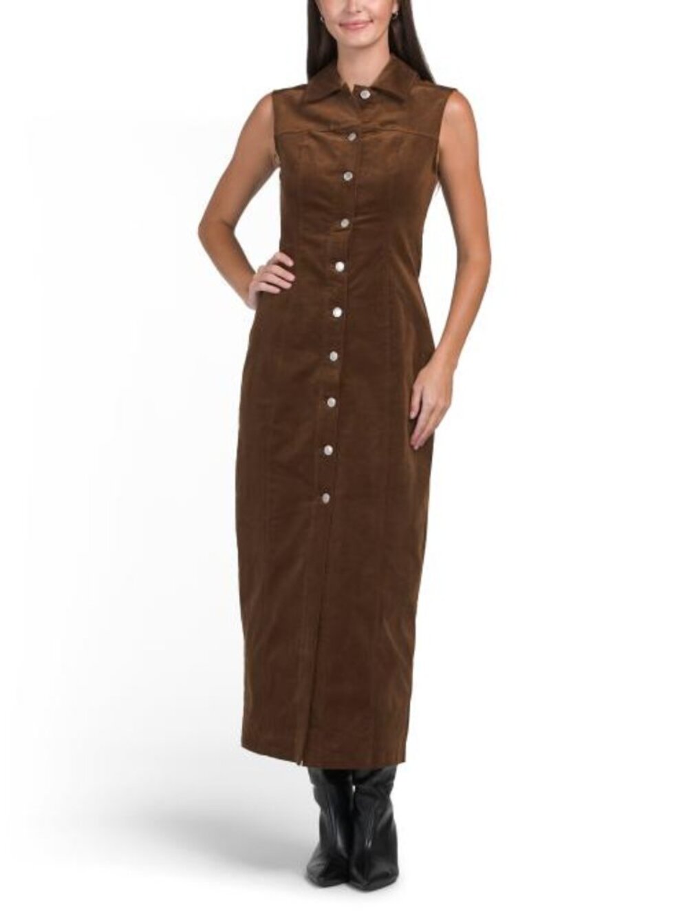 AVEC LES FILLES Corduroy Maxi Dress